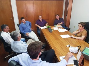 Foto: Assessoria-Prefeito Ricardo, vereadores Jeffinho e Zé Pequeno, e o presidente do PSB Thales em audiência com a deputada Tereza Cristina