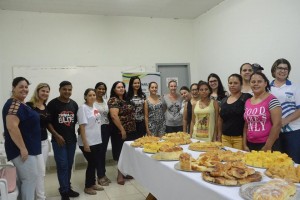 #PraCegoVer – Imagem do encerramento do curso de “Pães, Bolos e Salgados”.