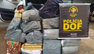 Droga estava no porta-malas de um HB20. (Foto: Divulgação).