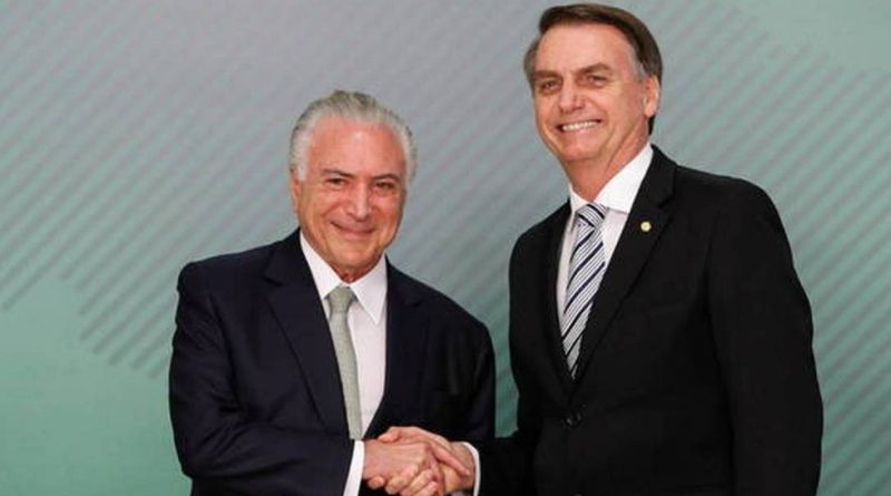 Bolsonaro se aconselhou com Temer antes de interrogatório no STF