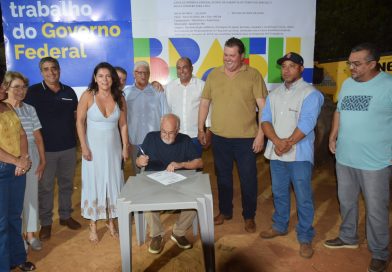 Iguatemi- Prefeito Lídio Ledesma lança oficialmente pavimentação asfáltica no bairro da Vila Nova Esperança