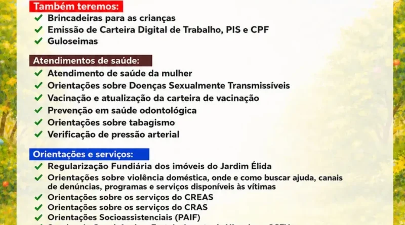 Prefeitura de Iguatemi promove ação social no Jardim Élida
