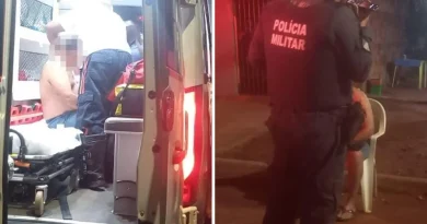 Idosa esfaqueia o filho após ser agredida com socos