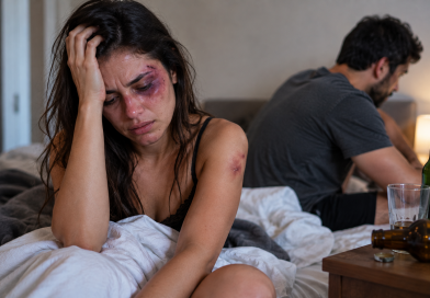 Após madrugada de bebedeira, jovem acorda ferida e acusa companheiro de agressão