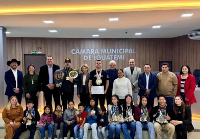 Câmara de Iguatemi homenageia FAMIG e atletas de jiu-jitsu por conquistas