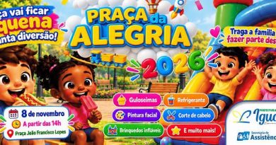 Prefeitura de Iguatemi realizará a “Praça da Alegria-2026”, uma mega festa para a criançada